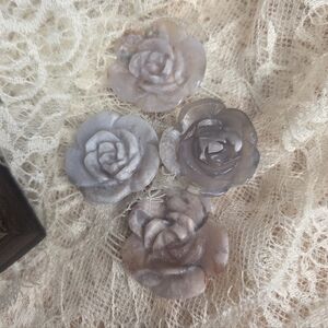 ONE Pink flower agate Flower